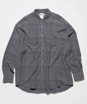 HOPE Dunkelblaues, kariertes Hemd