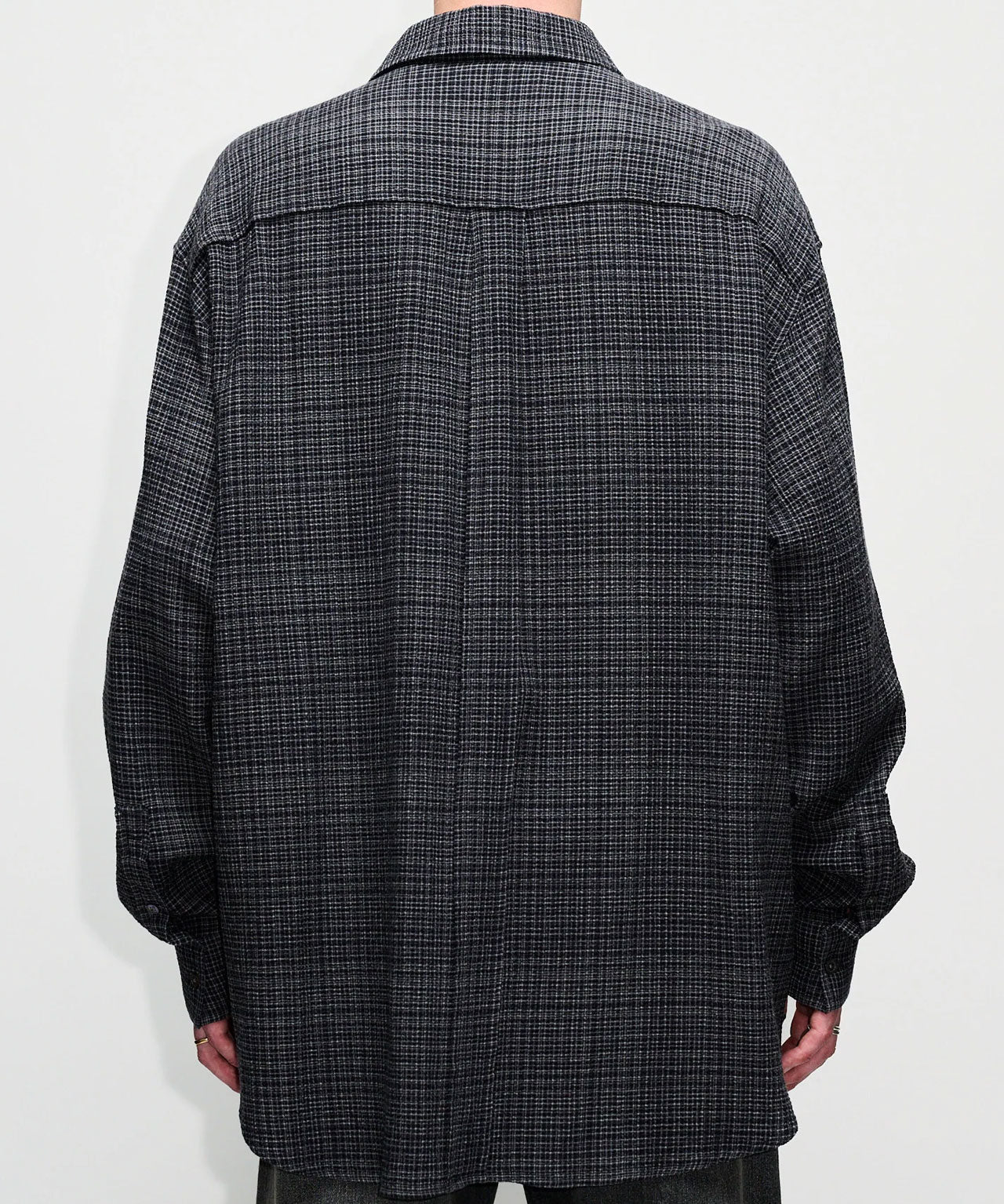 HOPE Dunkelblaues, kariertes Hemd