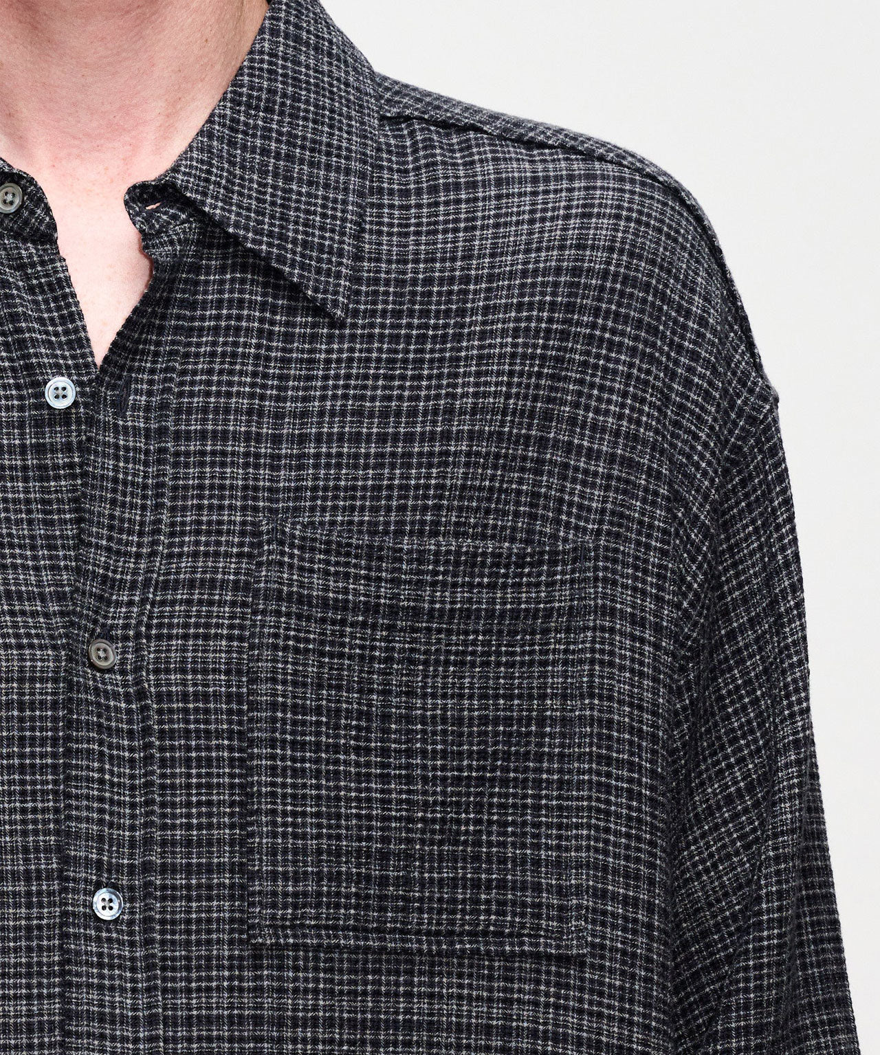 HOPE Dunkelblaues, kariertes Hemd