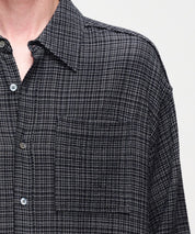 HOPE Dunkelblaues, kariertes Hemd