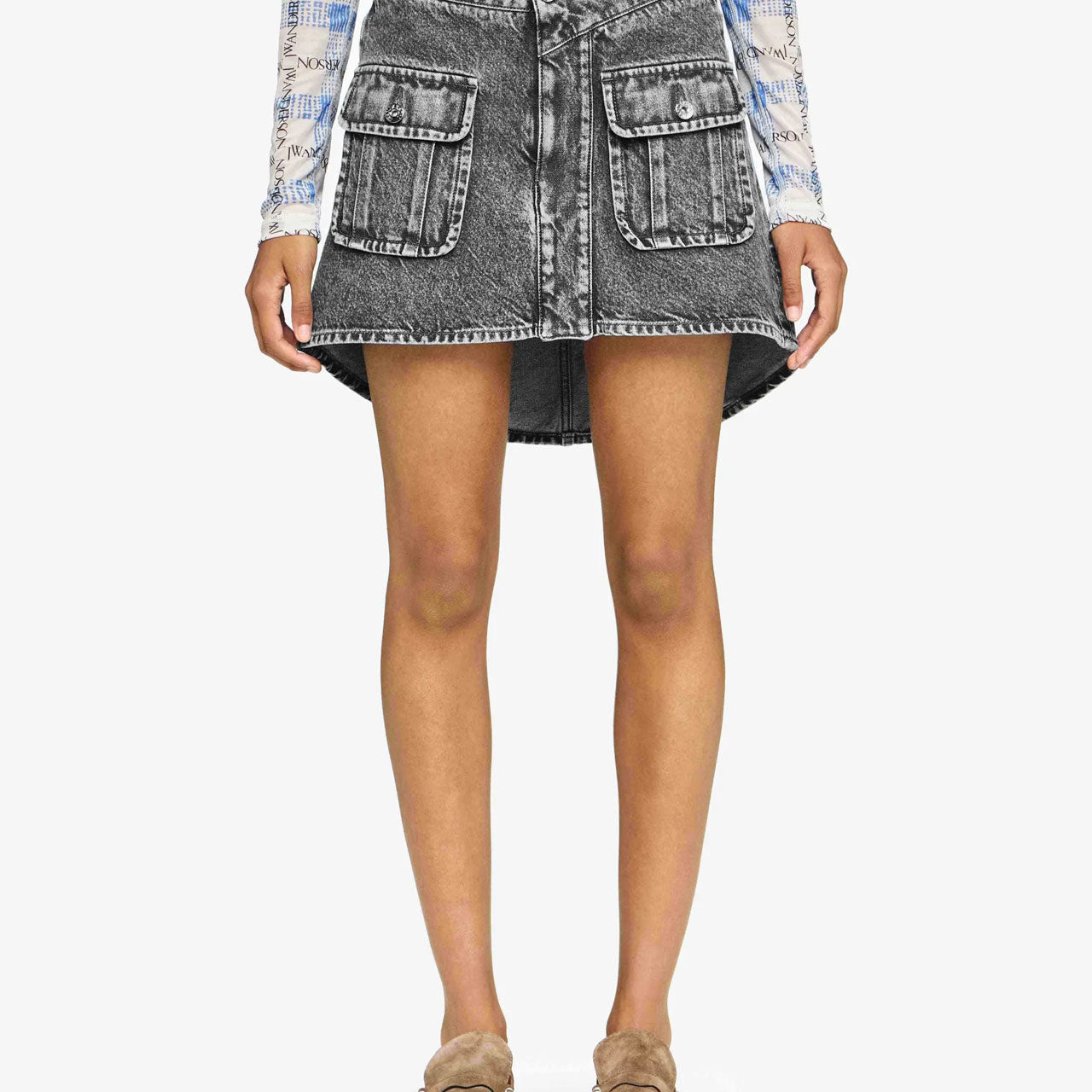 jwanderson-black-schwarz-denim-jeans-rock-skirt-mini-stylealbum