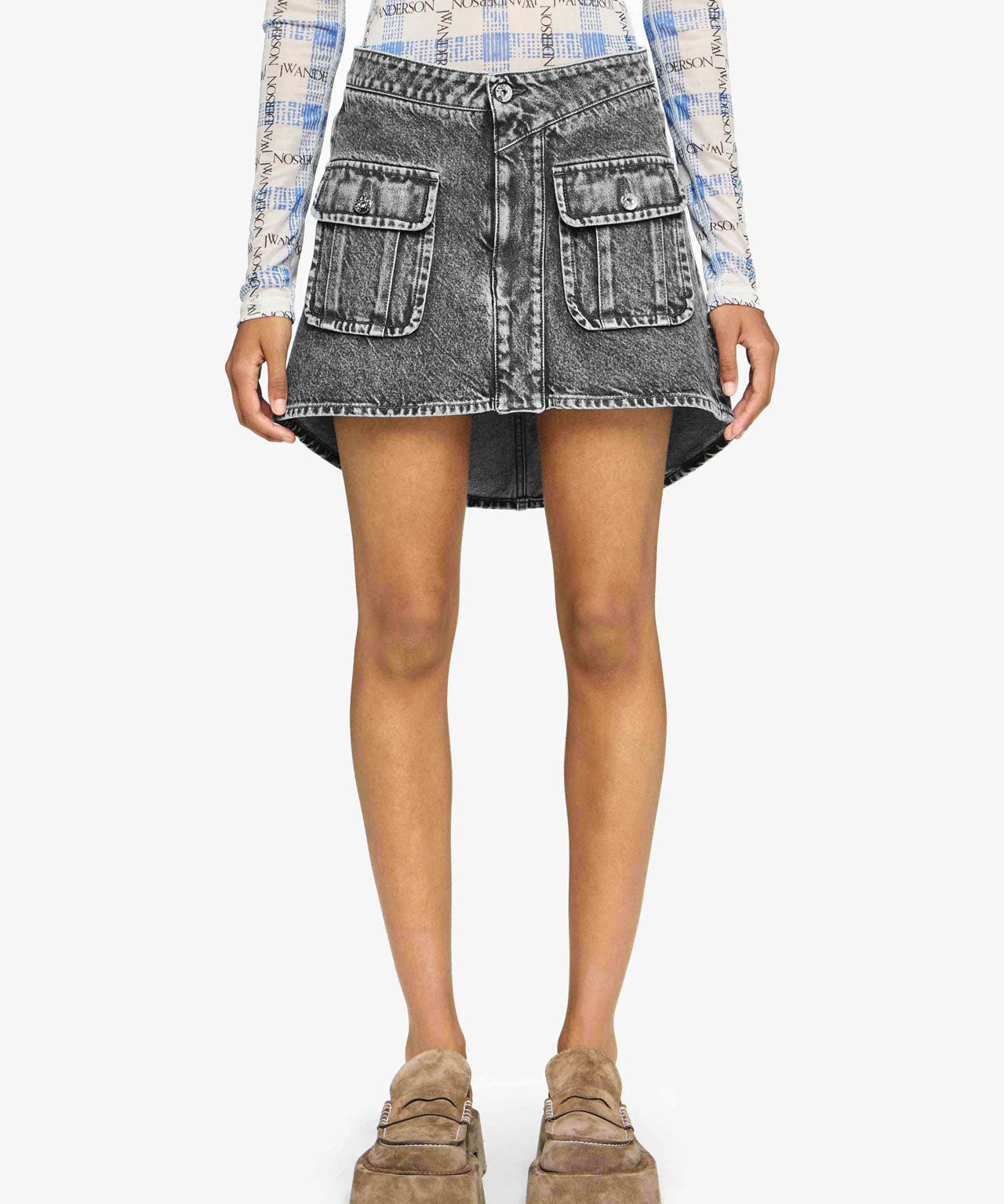 jwanderson-black-schwarz-denim-jeans-rock-skirt-mini-stylealbum