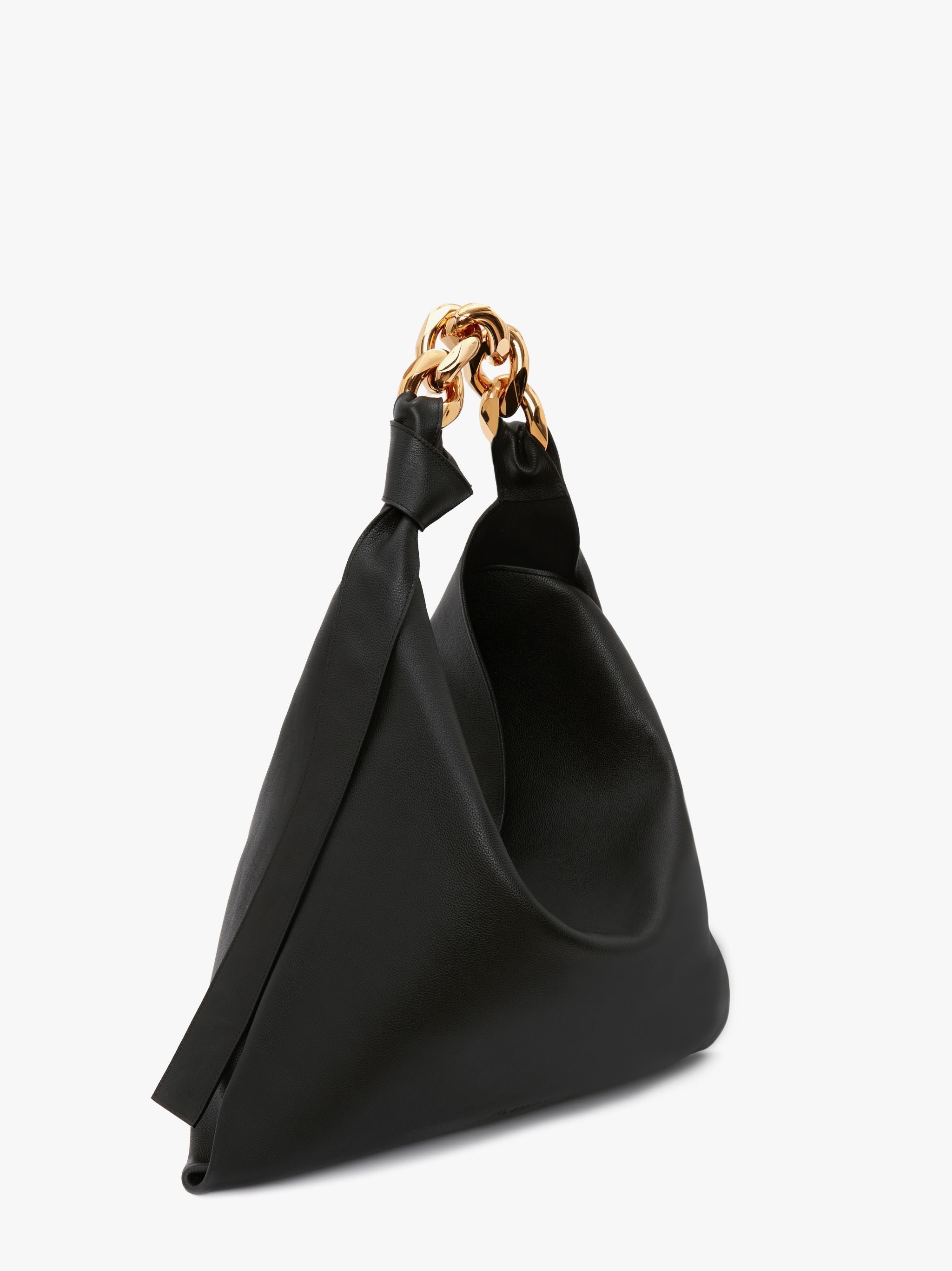 JW ANDERSON Großer, schwarzer Ledershopper 