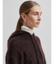 SECOND FEMALE Brauner Strickhoodie