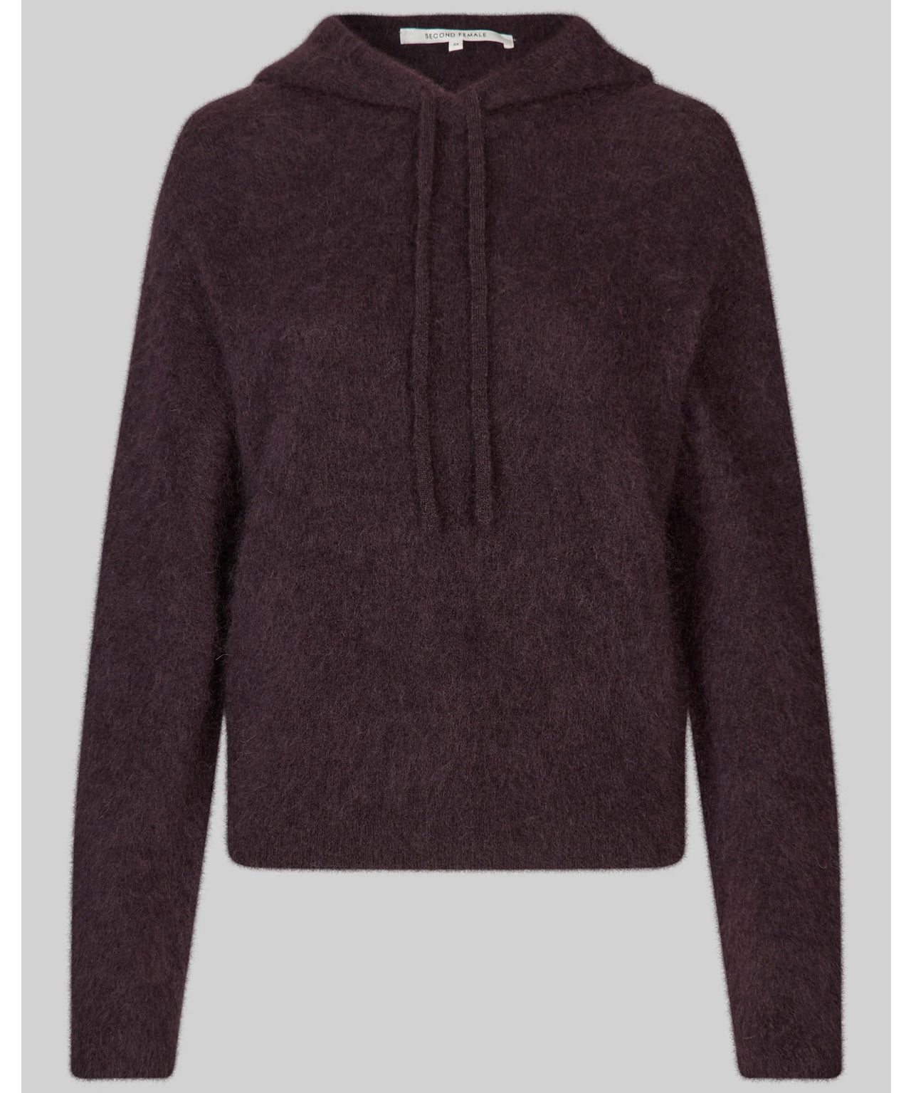 SECOND FEMALE Brauner Strickhoodie