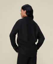 LOIS Schwarzes Leinenhemd