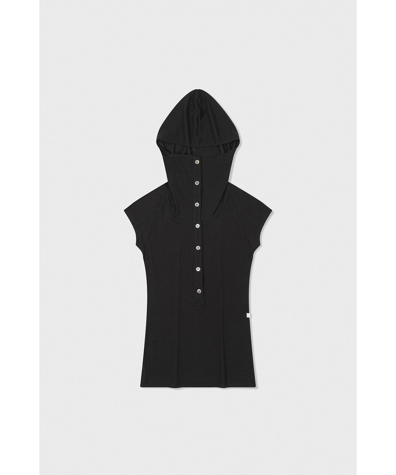 LOW CLASSIC Schmales Ripptop mit Kapuze, 2 Farben