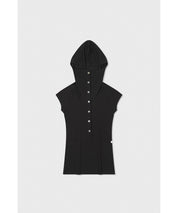 LOW CLASSIC Schmales Ripptop mit Kapuze, 2 Farben