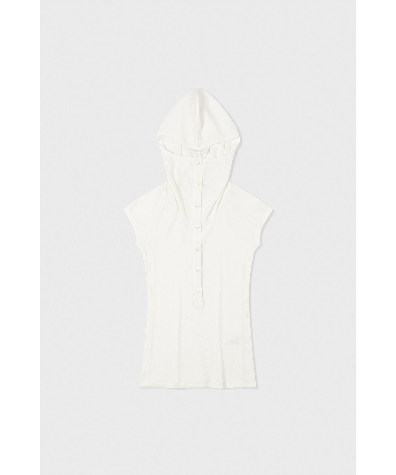 LOW CLASSIC Schmales Ripptop mit Kapuze, 2 Farben