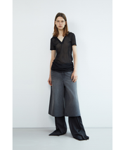 LOW CLASSIC Semitransparentes Top mit Kapuze, 2 Farben