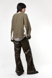 EGONLAB Layered Pullover Creme/Grün – Ansicht 4