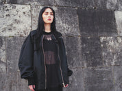 44LABELGROUP Schwarze Bomberjacke "Security"