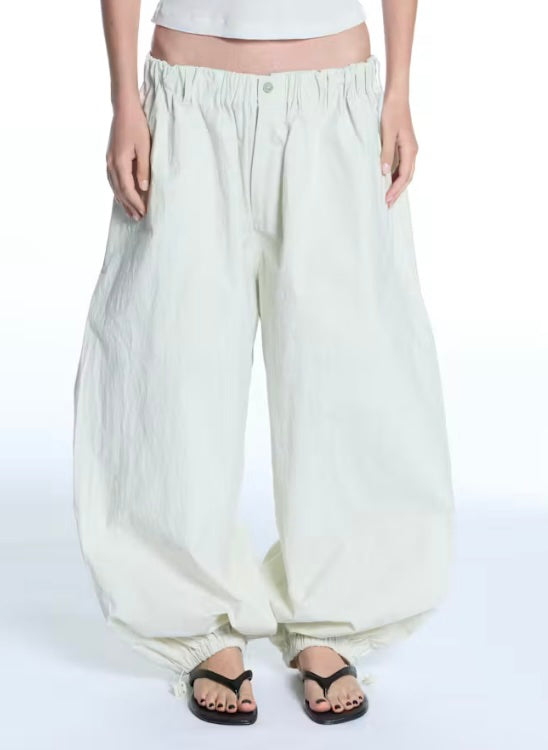 ENTIRE STUDIOS Sandfarbene oversized Baumwollhose – Ansicht 2