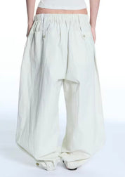 ENTIRE STUDIOS Sandfarbene oversized Baumwollhose – Ansicht 3