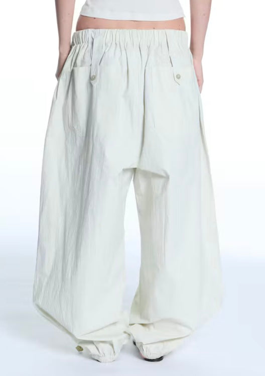 ENTIRE STUDIOS Sandfarbene oversized Baumwollhose – Ansicht 3