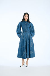 ROTATE Tellerrock aus Denim