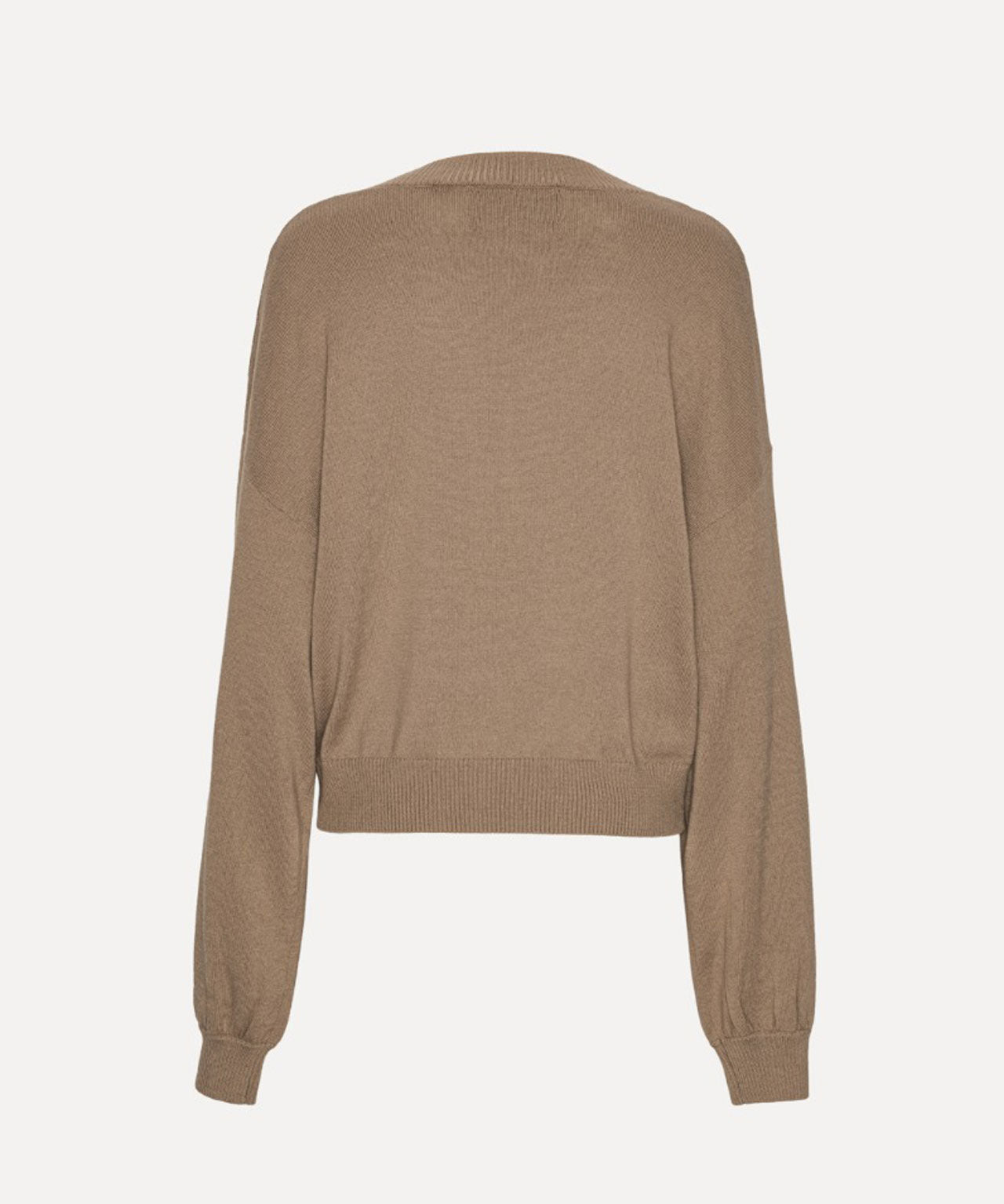 ROTATE Leichter Strickpullover mit V-Kragen