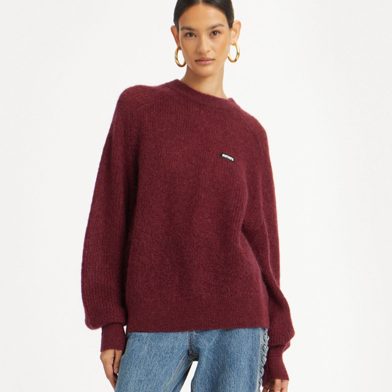 rotate-birger-christensen-light-knit-logo-sweater-bordeaux-strickpullover-damen-stylealbum