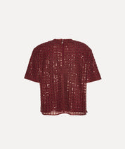 ROTATE T-Shirt mit Pailletten