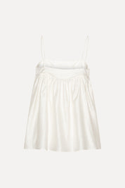 ROTATE Weißes, gestreiftes Slip Top