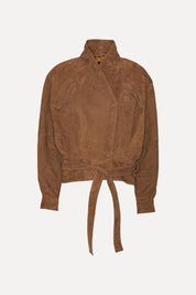 ROTATE Braune Wildlederjacke