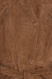 ROTATE Braune Wildlederjacke